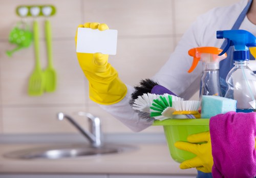 Local cleaning team maintaining lifts and corridors in Hounslow