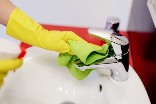 Kitchen deep cleaning during a move-out service in Hounslow