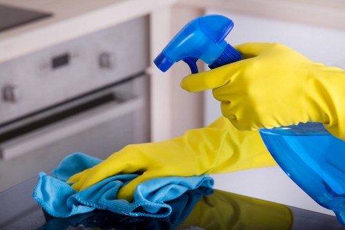 Local domestic cleaning process in a Hounslow apartment
