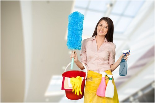 Local cleaners completing a move in clean in a Hounslow flat