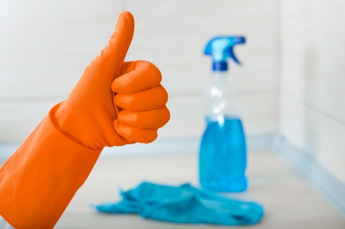Local cleaners removing construction dust from a property in Hounslow