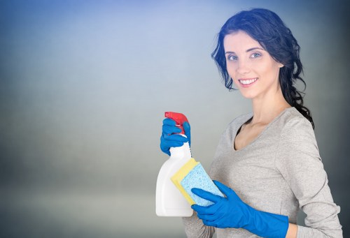 Cleaning team finishing an after builders clean in Hounslow